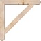 Ekena Millwork Traditional Craftsman Smooth Bracket w/ Offset Brace, Douglas Fir, 5 1/2"W x 32"D x 32"H BKT0604X32X32TRA04SDF - alternate 4